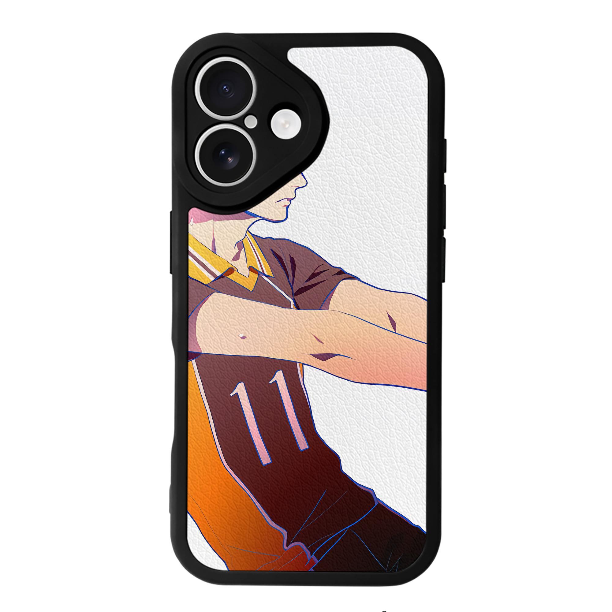 （画像用） ハイキュー!! Haikyu!! 【iPhone 16シリーズ対応】シリコンスマホケース（レザー調） 材質：シリコン